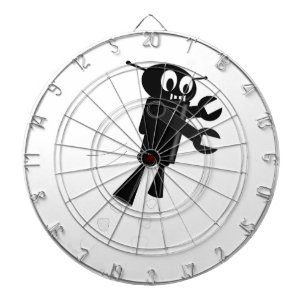 Black Flying Robot Dartboard