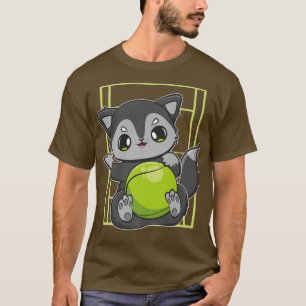 Black Fo Plays Tennis And Racket Sport For Tennis T-Shirt