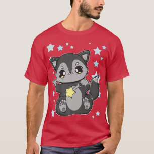 Black Fo With Magic Wand For Magicians T-Shirt
