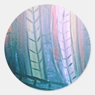BLACK FOG CLASSIC ROUND STICKER
