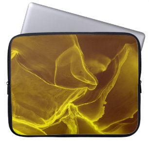 Black folded textured paper abstract shiny origami laptop sleeve