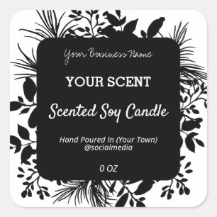 Black Foliage Product Labels