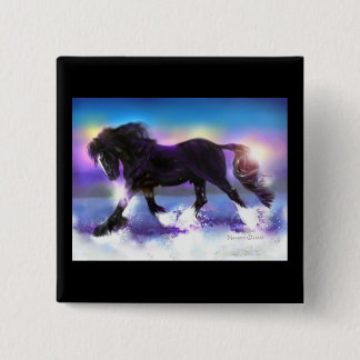 Black Foot Shire 15 Cm Square Badge