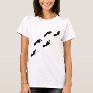 black footprints T-Shirt