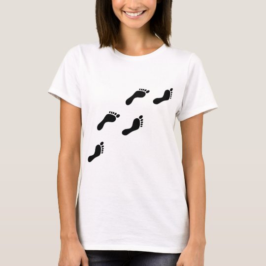 black footprints T-Shirt