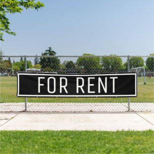 Black For Rent Banner