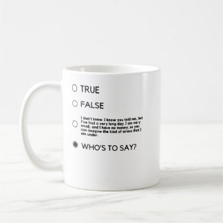 Black For Who'S To Say John Mulaney (Black Logo) H Coffee Mug