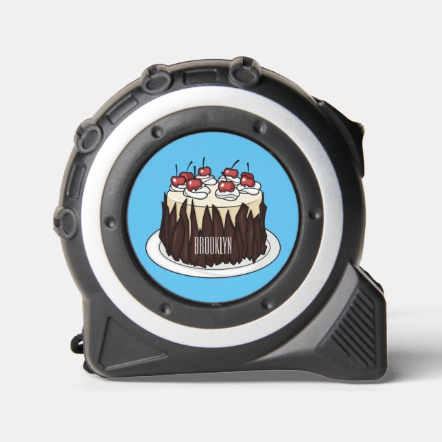 Black Forest cake cartoon illustration 1 (Front)