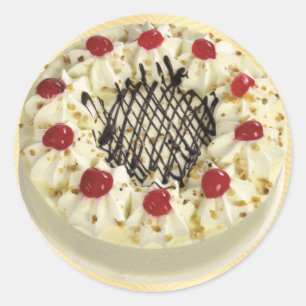 Black Forest Cake Classic Round Sticker