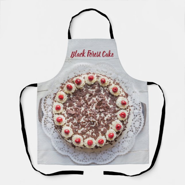 Black Forest Cake for gateau sweet tooth baking Apron (Front)