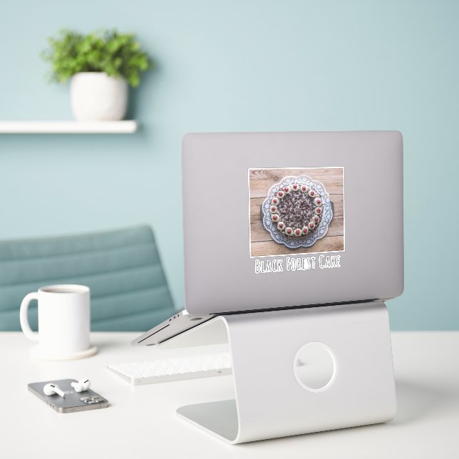 Black Forest Cake Gateau for Confectioners (Laptop On Desk)
