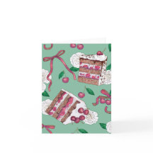 Black Forest Cake Greeting Card