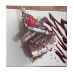 Black forest cake tile