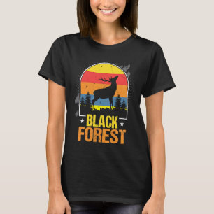 Black Forest Deer Antlers Black Forest Homeland So T-Shirt