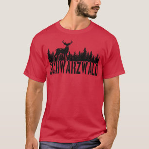 Black Forest Deer Forest T-Shirt