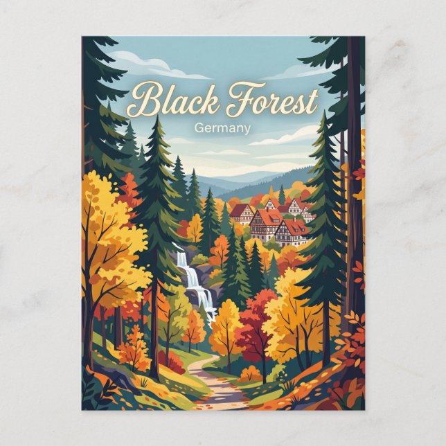 Black Forest Germany Postcard (Front)