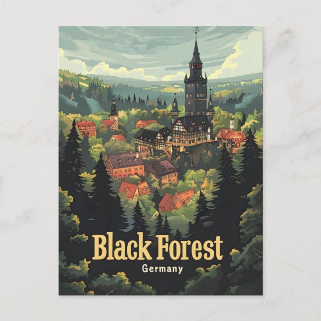 Black Forest Germany Postcard (Front)