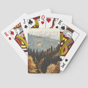Black Forest Germany Travel Art Vintage Playing Cards