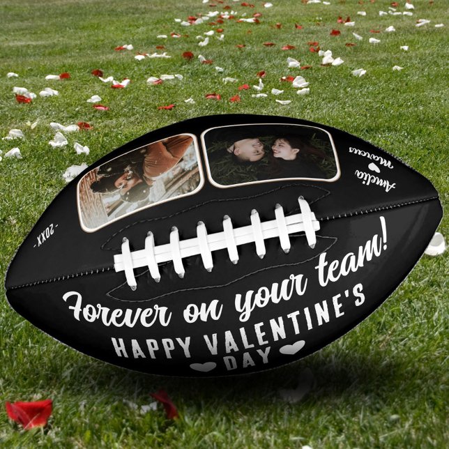 Black Forever on your team 2 Photo Valentine's  American Football (Creator Uploaded)