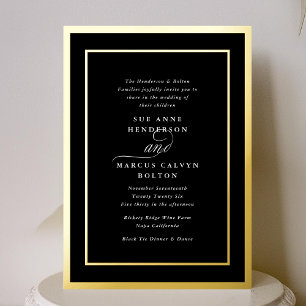 Black Formal Classic Ampersand Frame Wedding