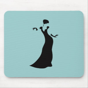 Black Formal Dress Mouse Mat