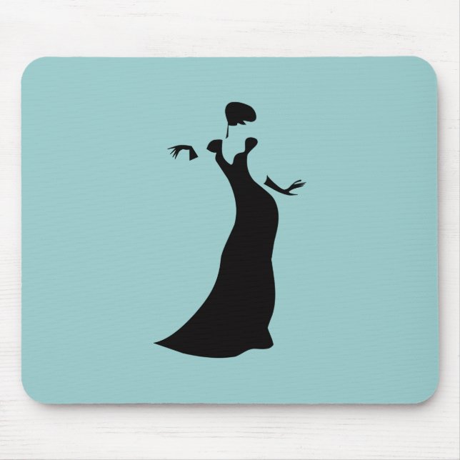 Black Formal Dress Mouse Mat (Front)