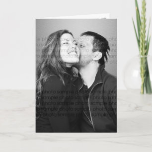 Black Frame Art Deco Photo Wedding Fold Invite