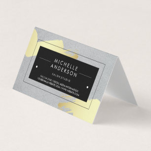 Black Frame / Modern Brushed Business Card