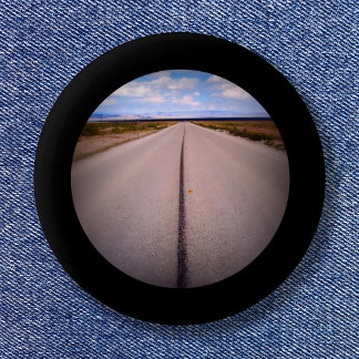 Black Framed Photo 6 Cm Round Badge