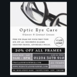 Black Frames, Optician, Technical Practitioner Flyer<br><div class="desc">Black Frames,  Optician,  Technical Practitioner Advertising Flyers By The Business Card Store.</div>