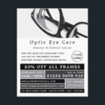 Black Frames, Optician, Technical Practitioner Flyer<br><div class="desc">Black Frames,  Optician,  Technical Practitioner Advertising Flyers By The Business Card Store.</div>
