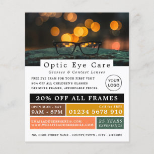 Black Frames, Optician, Technical Practitioner Flyer