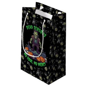🖤 Black Frankenstein Halloween Gift Bag