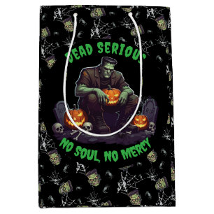 🖤 Black Frankenstein Halloween Gift Bag 💀🎃