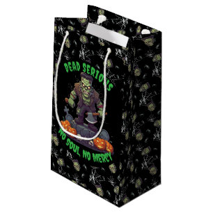 🖤 Black Frankenstein Halloween Gift Bag
