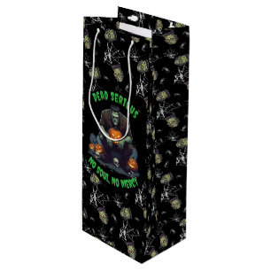 🖤 Black Frankenstein Halloween Gift Bag 💀🎃