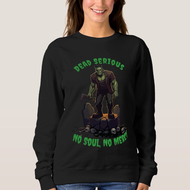 🖤 Black Frankenstein Halloween Sweatshirt 💀🎃U (Front)