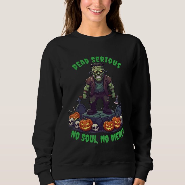 🖤 Black Frankenstein Halloween Sweatshirt 💀🎃U (Front)
