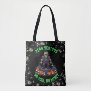 🖤 Black Frankenstein Halloween Tote bag