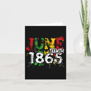 Black Freedom Juneteenth 1865 Black Pride Women Card