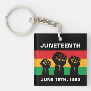 Black freedom Juneteenth African American pride Key Ring