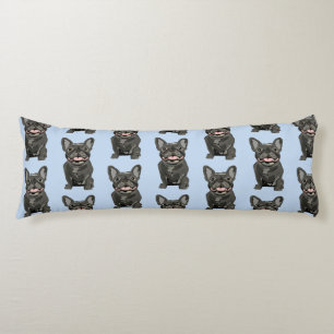 Black French Bulldog,  Body Cushion