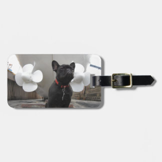 Black French Bulldog Luggage Tag