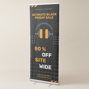 Black Friday 80% Off Vertical Retractable Banner
