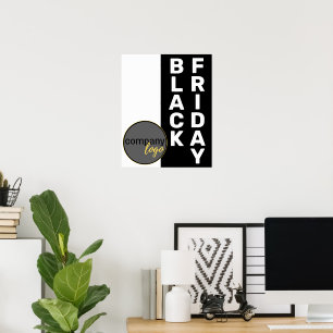 BLACK FRIDAY BUSINESS LOGO SHOPPING PROMOTIONAL POSTER