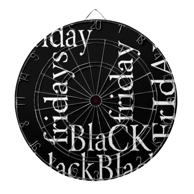 Black Friday Design Dartboard (Front)