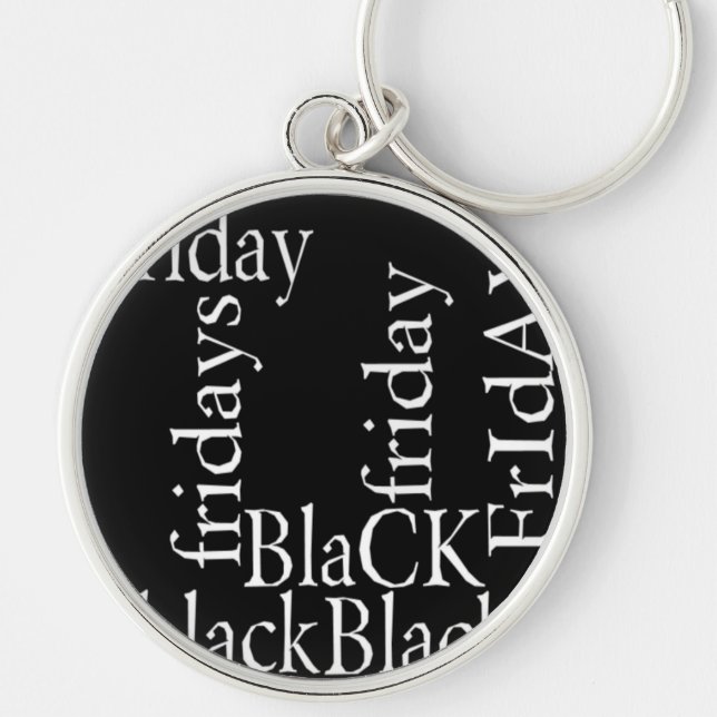 Black Friday Design Key Ring (Front)