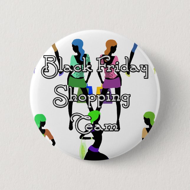 Black Friday Glamour Girls 6 Cm Round Badge (Front)