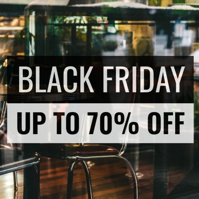 Black Friday Plain Eyecatching Professional Store Window Cling (Creator Uploaded)