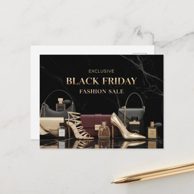 Black Friday  Postcard (Front/Back In Situ)